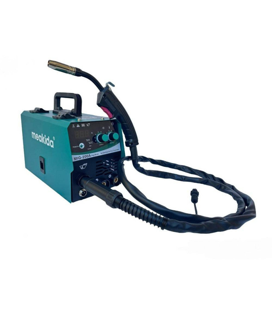 Saldatrice Mig A Filo Continuo No Gas 200 A Mma Elettrodo + Bobina Mig-200a         