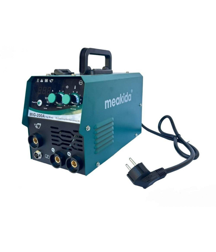 Saldatrice Mig A Filo Continuo No Gas 200 A Mma Elettrodo + Bobina Mig-200a         