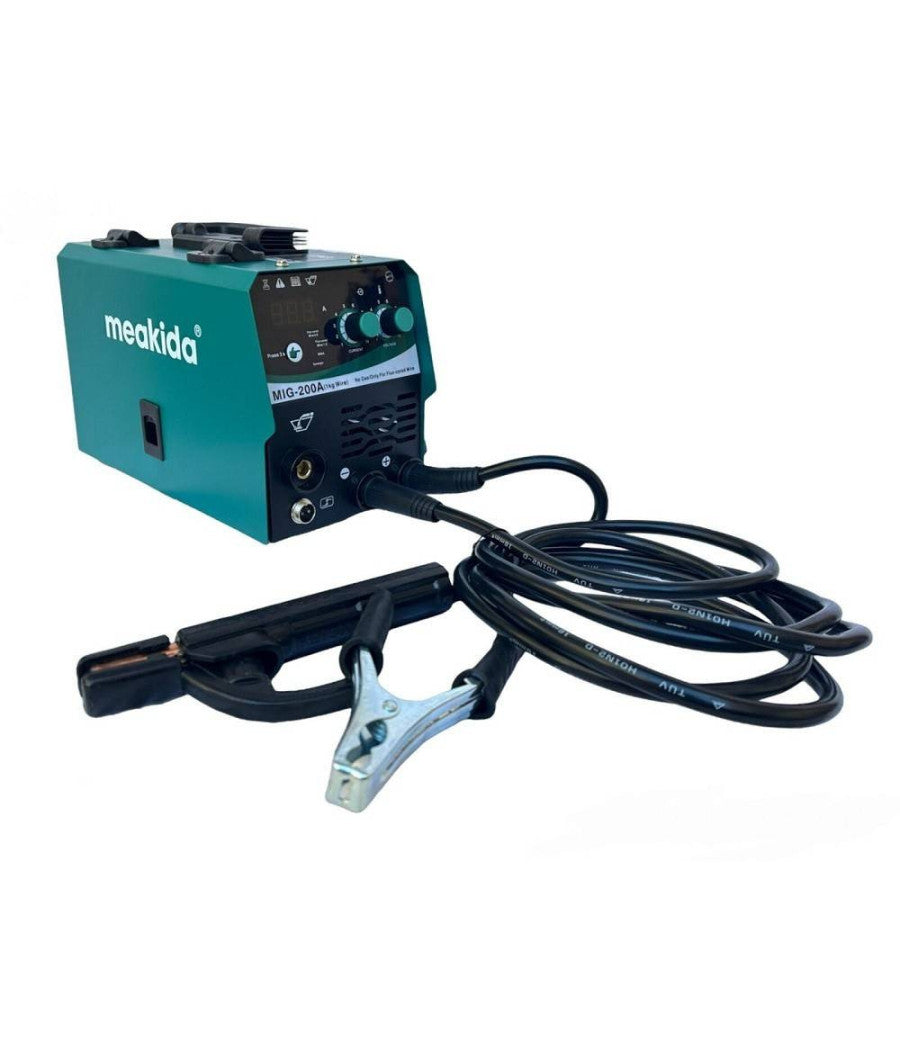 Saldatrice Mig A Filo Continuo No Gas 200 A Mma Elettrodo + Bobina Mig-200a         