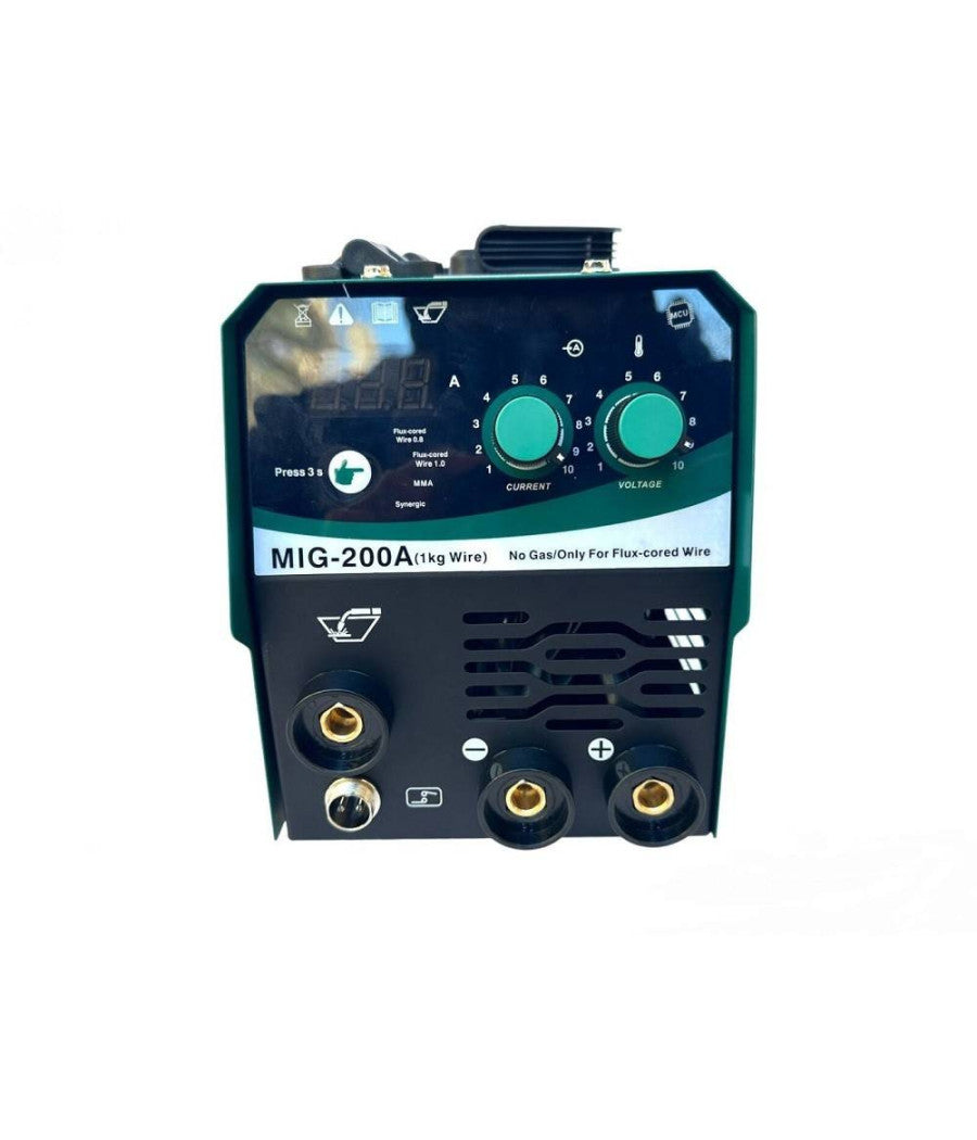 Saldatrice Mig A Filo Continuo No Gas 200 A Mma Elettrodo + Bobina Mig-200a         
