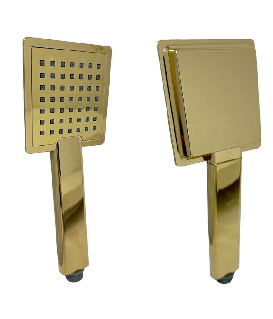 Saliscendi Bagno Colonna Doccia Miscelatore Oro Soffione Quadrato Doccetta 87305         