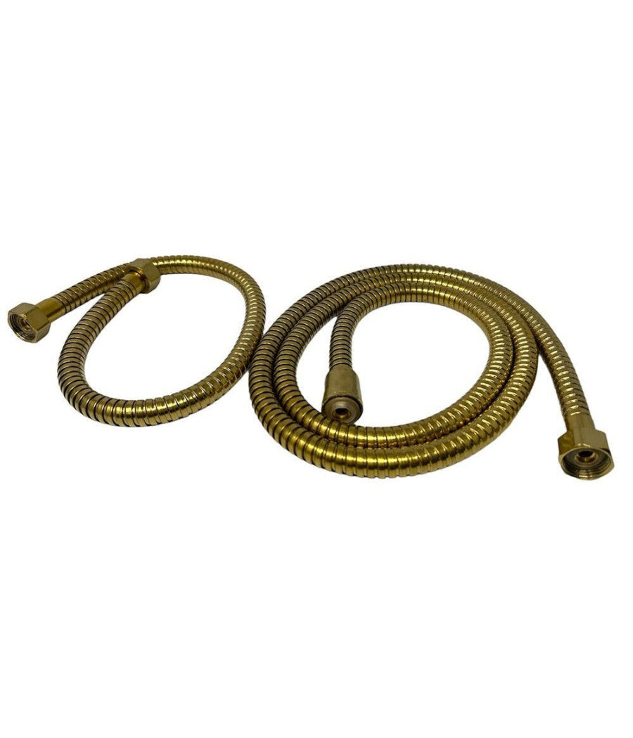 Saliscendi Bagno Colonna Doccia Miscelatore Oro Soffione Quadrato Doccetta 87305         