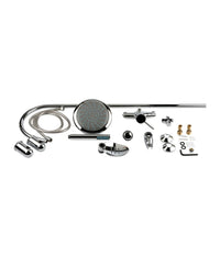 Saliscendi Completo Asta Doccia Doccetta Anticalcare Acciaio Inox 22x3,2cm Cromo         