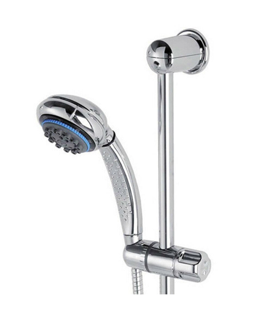 Saliscendi Con Soffione Doccia 8 Funzioni Getti Asta 60 Cm Cromato Bagno Vasca         