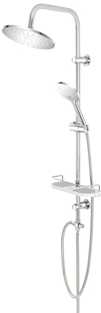 Saliscendi con soffione e deviatore colonna doccia Platinum H.105 cm - Feridras