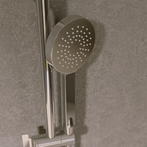 Saliscendi cromato con miscelatore esterno con doccino e flessibile 150cm | Baltea