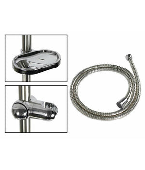 Saliscendi Doccia Bagno Colonna Soffione Doccetta Multigetto Portasapone 69133         