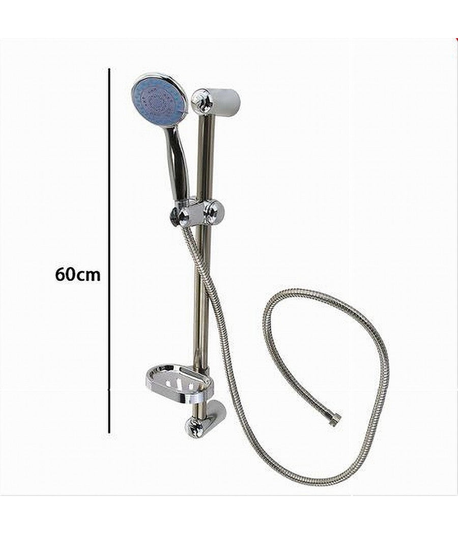 Saliscendi Doccia Bagno Con Asta Colonna Porta Sapone Doccetta Multigetto 59690         