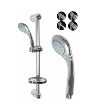 Saliscendi Doccia Con Soffione Doccetta Multigetto Asta Con Portasapone 69132         