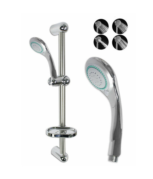 Saliscendi Doccia Con Soffione Doccetta Multigetto Asta Con Portasapone 69132         