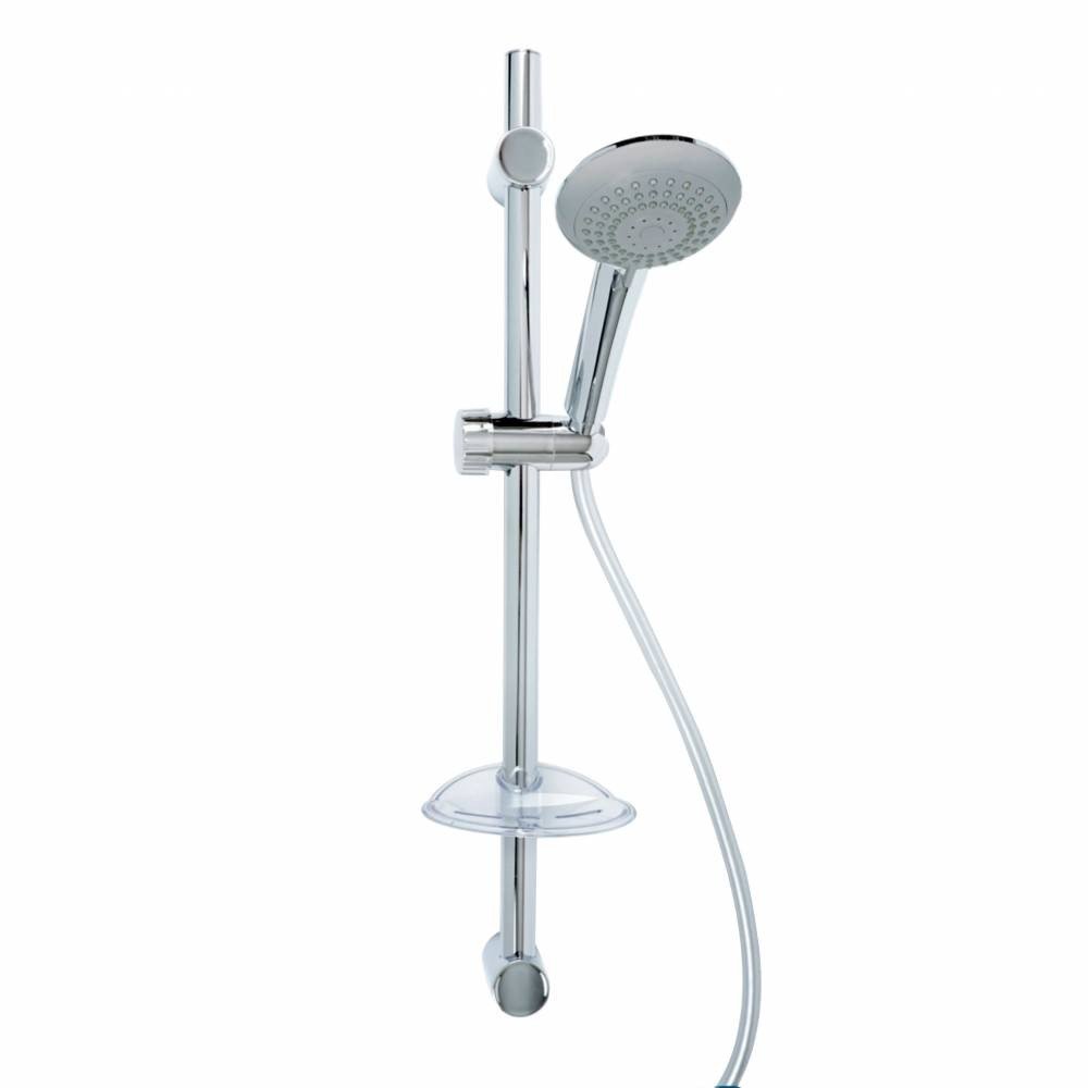 SaliscendiÊ doccia model. Ares in ottone cromato ABS con doccetta a 3 getti metaform