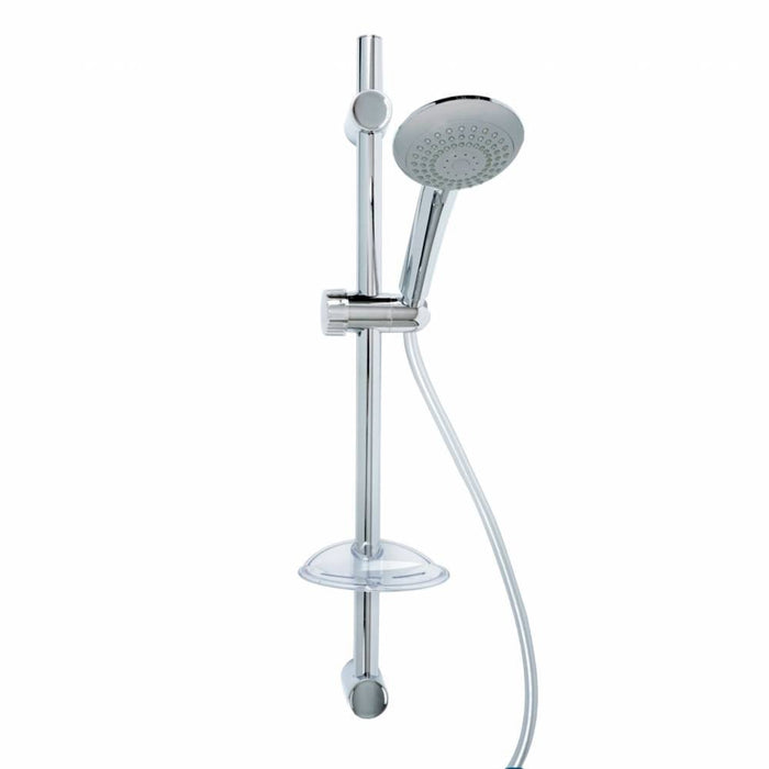 SaliscendiÊ doccia model. Ares in ottone cromato ABS con doccetta a 3 getti metaform