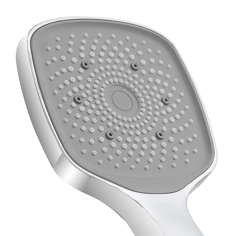 Saliscendi doccia regolabile 60 cm con doccetta quadrata monogetto