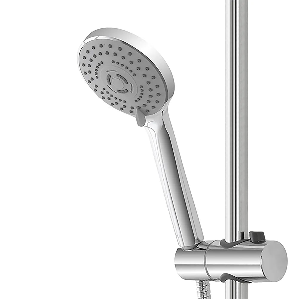 Saliscendi doccia regolabile 70 cm con doccetta a 5 getti e mensola