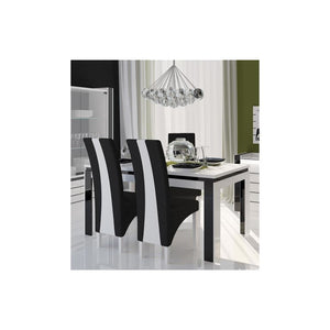 Sala da pranzo LINA buffet + vetrina + tavolo 160 cm + 3 specchi