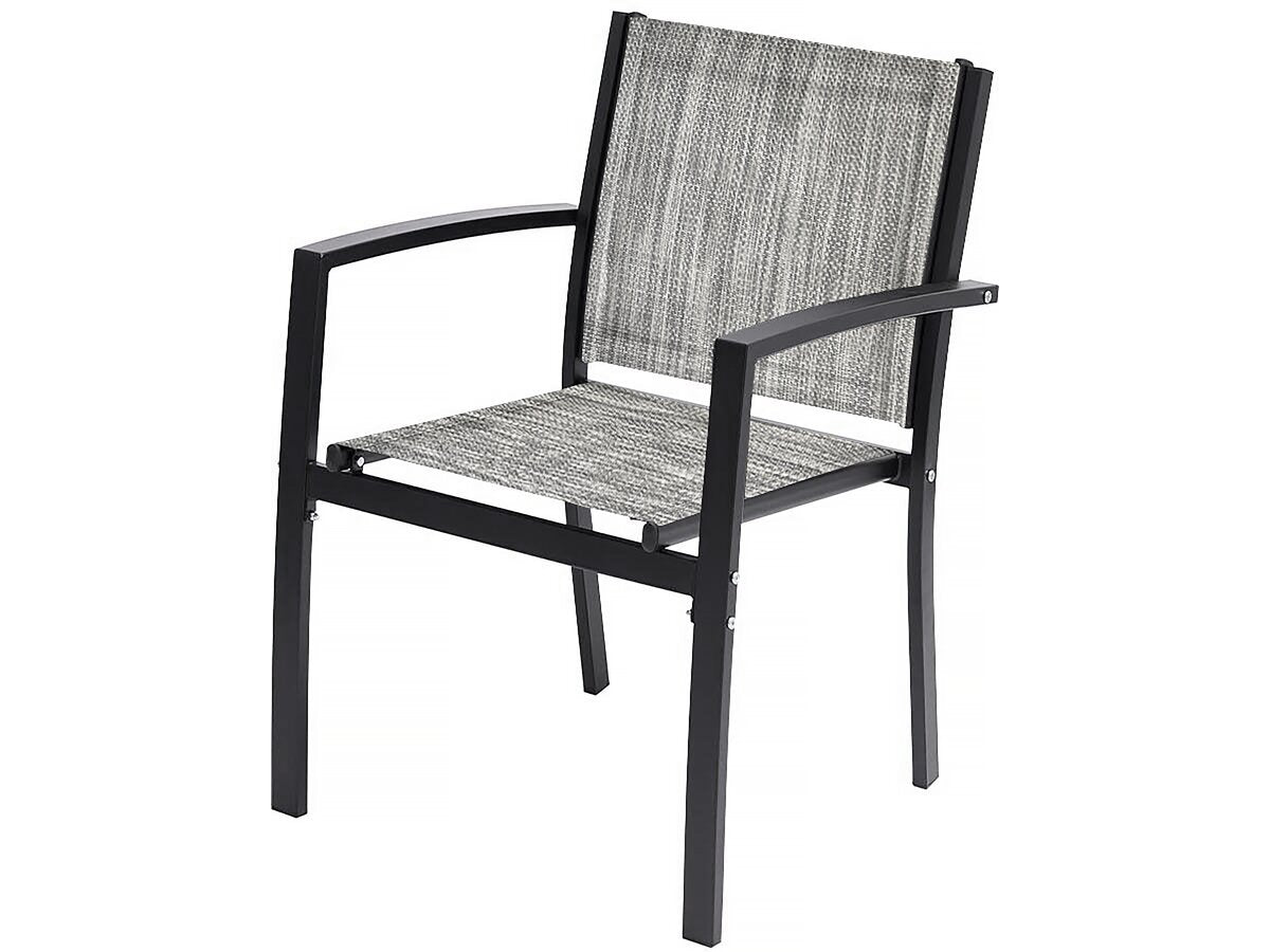 Salotto da giardino basso "Lino" - 4 posti - Grigio