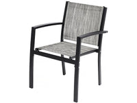 Salotto da giardino basso "Lino" - 4 posti - Grigio