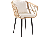 Mobile da giardino in rattan "Vela" - 2 posti - Marrone