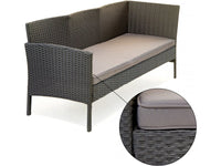 Mobile da giardino in resina intrecciata "Louisa" - 5 posti - Marrone