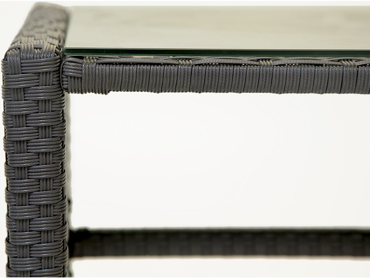 Mobile da giardino in resina intrecciata "Louisa" - 5 posti - Marrone