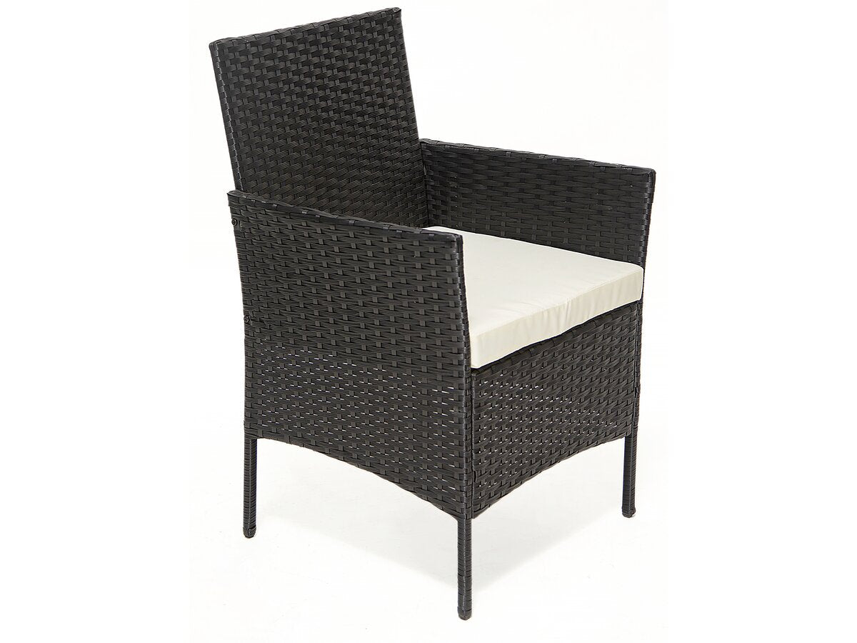 Set da giardino in resina intrecciata da 2 posti "Eléa" - Nero