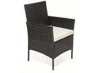 Set da giardino in resina intrecciata da 2 posti "Eléa" - Nero