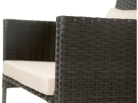 Set di mobili da giardino a dondolo in resina intrecciata "Garden" - Nero