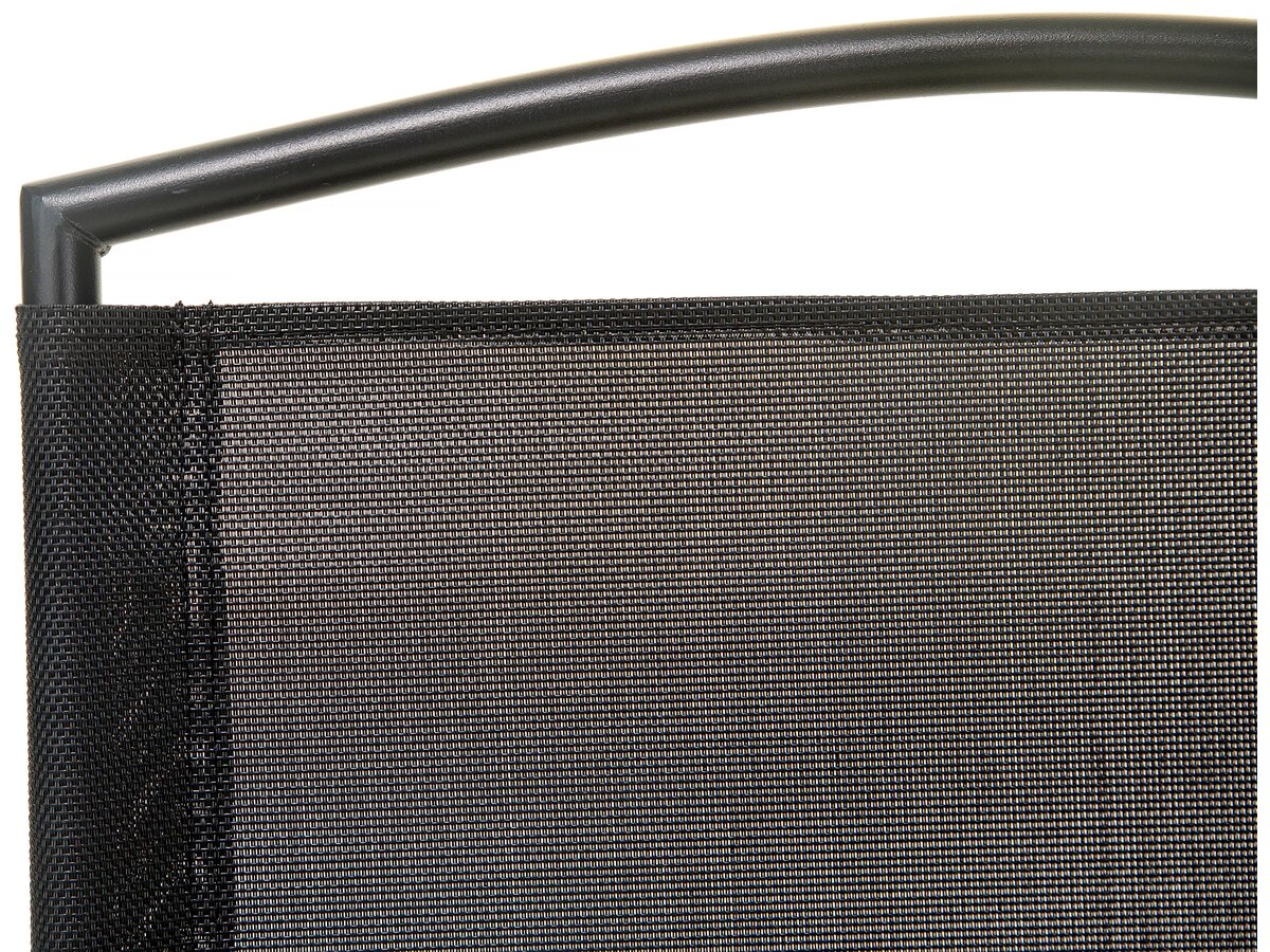 Mobile da pranzo da giardino in metallo "Maude" - 4 posti - Nero