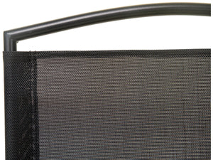 Mobile da pranzo da giardino in metallo "Maude" - 4 posti - Nero