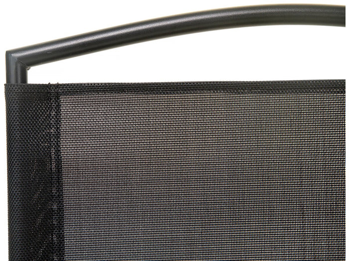 Mobile da pranzo da giardino in metallo "Maude" - 4 posti - Nero