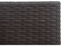 Set da giardino panoramico in resina e vimini "Océane" - 6 posti - Marrone