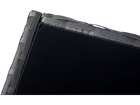 Set di mobili da giardino panoramici in resina e vimini "Nelson" - 6 posti - Grigio