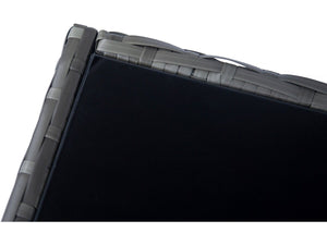 Set di mobili da giardino panoramici in resina e vimini "Nelson" - 6 posti - Grigio