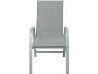 Set da pranzo da giardino "Lagos" - 200/320 x 105 x 76 cm - 10 sedie - Grigio chiaro