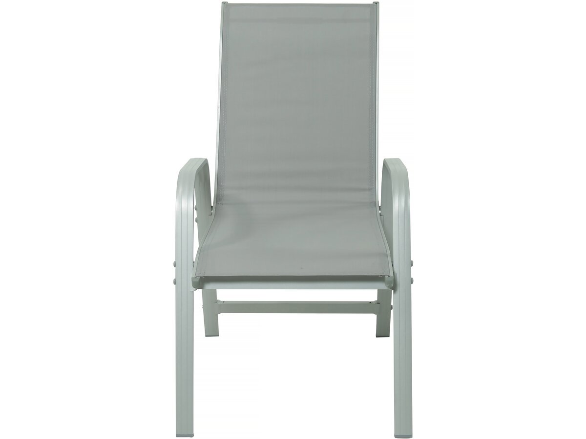 Set da pranzo da giardino "Lagos" - 200/320 x 105 x 76 cm - 12 sedie - Grigio chiaro