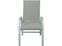 Set da pranzo da giardino "Lagos" - 200/320 x 105 x 76 cm - 12 sedie - Grigio chiaro