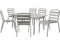 Set di mobili da giardino in metallo "Bilbao" - 6 posti - Talpa