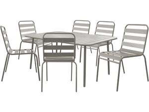 Set di mobili da giardino in metallo "Bilbao" - 6 posti - Talpa