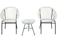 Set da giardino Acapulco "Poli" - 2 posti - Bianco