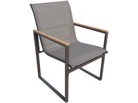 Set di mobili da giardino per balcone "Liam" - 2 posti - Marrone/Grigio