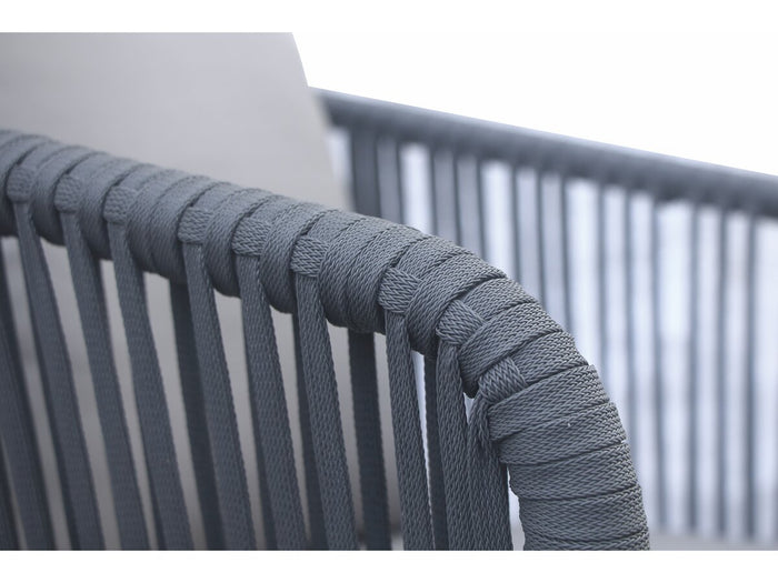 Mobile da giardino da pranzo "Léna" – 194 x 70 x 73 cm – Grigio