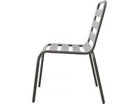 Set di 4 sedie da giardino impilabili in metallo "Bilbao" - Tortora