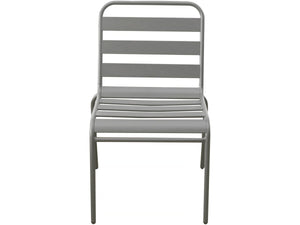 Set di 4 sedie da giardino impilabili in metallo "Bilbao" - Tortora