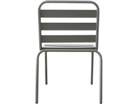 Set di 4 sedie da giardino impilabili in metallo "Bilbao" - Tortora