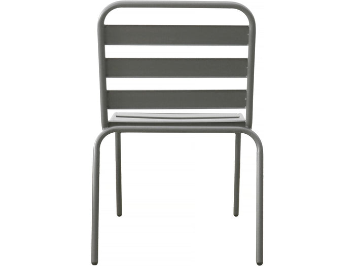 Set di 4 sedie da giardino impilabili in metallo "Bilbao" - Tortora