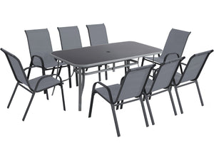 Set da pranzo da giardino "Cordoba XL 180" da 8 posti - Grigio