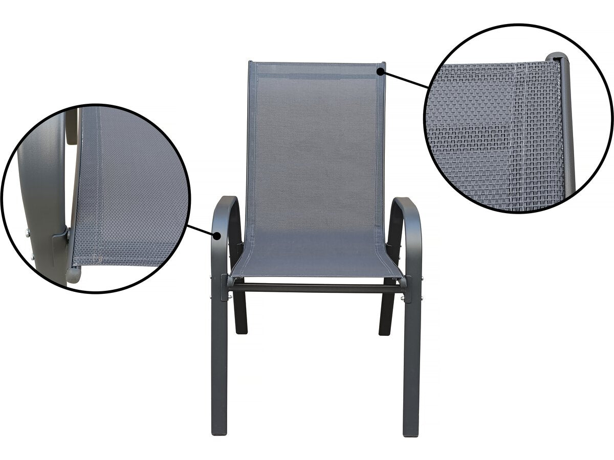 Set da pranzo da giardino "Cordoba XL 180" da 8 posti - Grigio