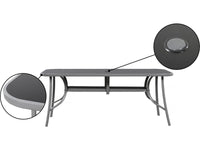 Set da pranzo da giardino "Cordoba XL 180" da 8 posti - Grigio
