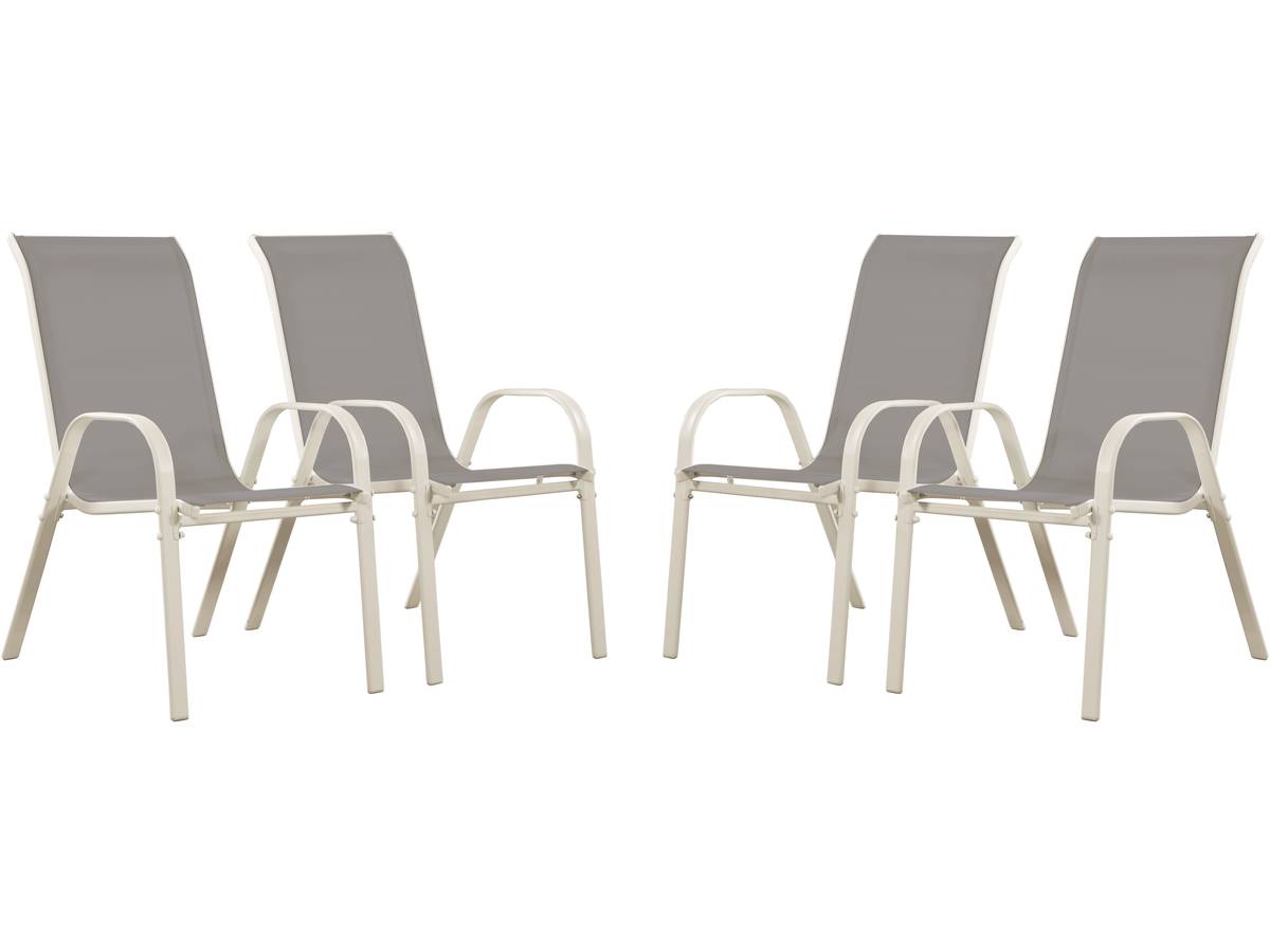 Salotto da giardino in textilene" Cordoba  XL 180" - Phoenix -Grigio