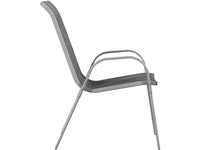 Salotto da giardino in textilene "Cordoba " - Phoenix -Grigio scuro